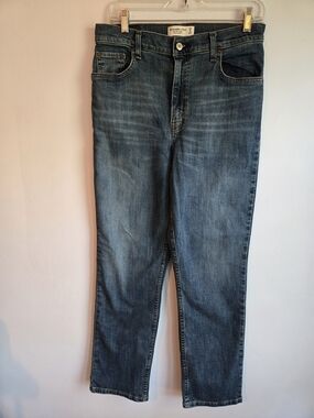 Abercrombie & Fitch 90s High Rise Straight Indigo Blue Wash Sz 29/8